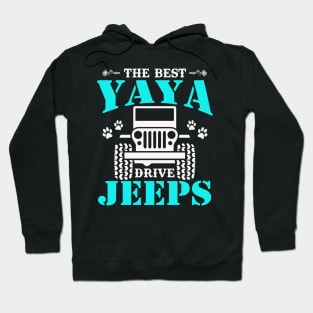 The Best Yaya Drive Jeeps  Cute Dog Paws Jeep Lover Jeep Men/Women/Kid Jeeps Hoodie